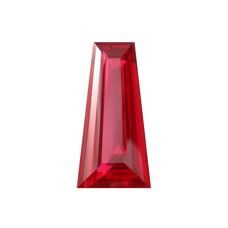 Tapered Baguette Lab-Grown Ruby
