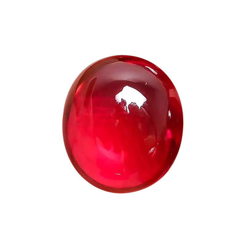 Oval Cabochon Lab-GrownRuby