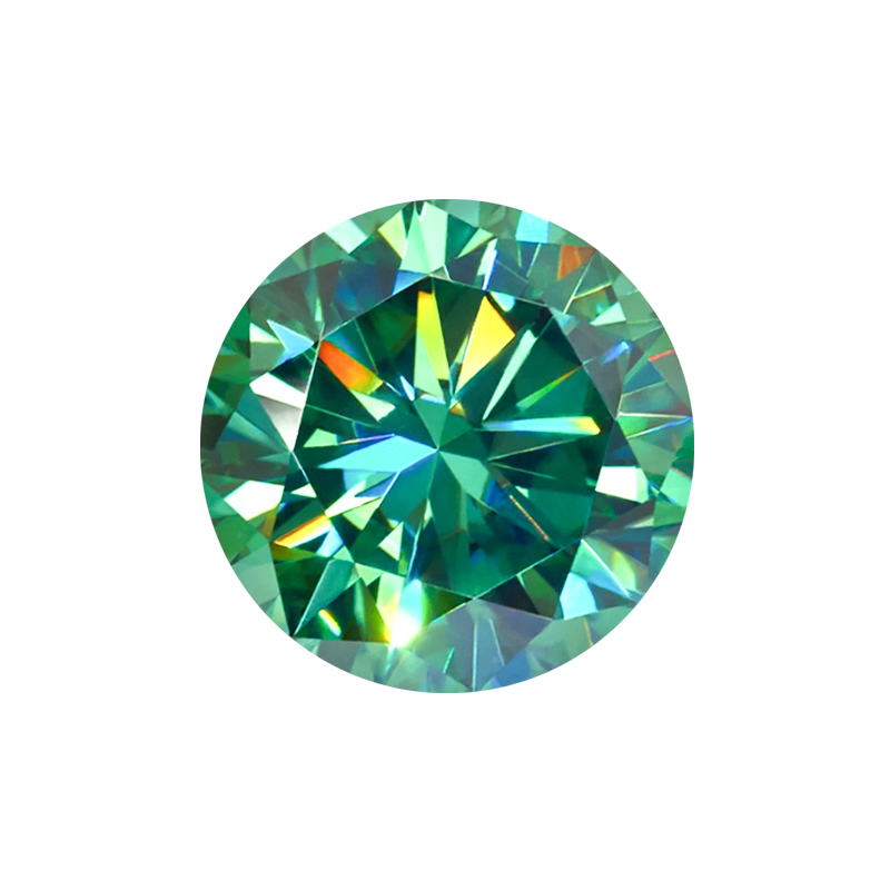 Round Green Cubic Zirconia